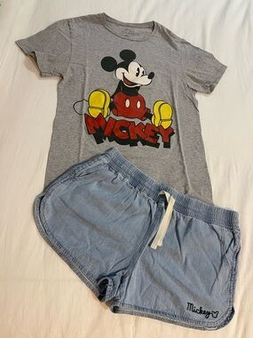 Mickey Mouse Graphic Tee and Shorts Set
